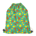 Tropical Pineapples Pattern Print Drawstring Bag