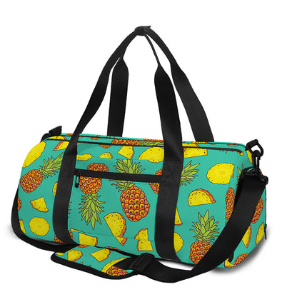 Tropical Pineapples Pattern Print Gym Bag
