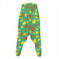 Tropical Pineapples Pattern Print Hammer Pants
