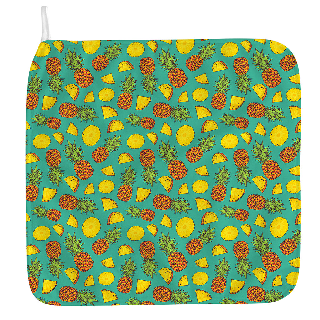 Tropical Pineapples Pattern Print Hand Towel