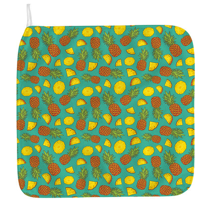 Tropical Pineapples Pattern Print Hand Towel