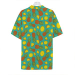 Tropical Pineapples Pattern Print Hawaiian Shirt