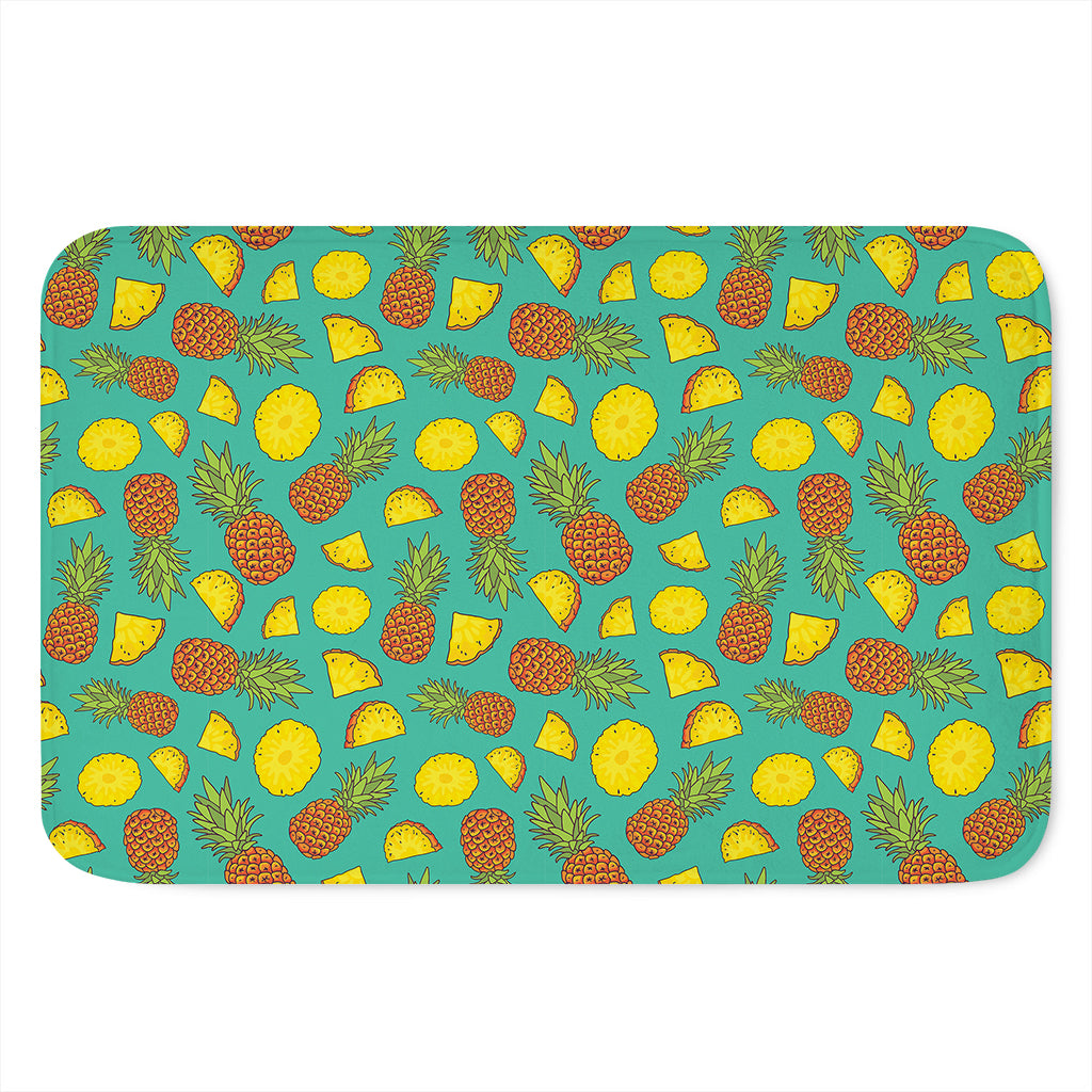 Tropical Pineapples Pattern Print Indoor Door Mat