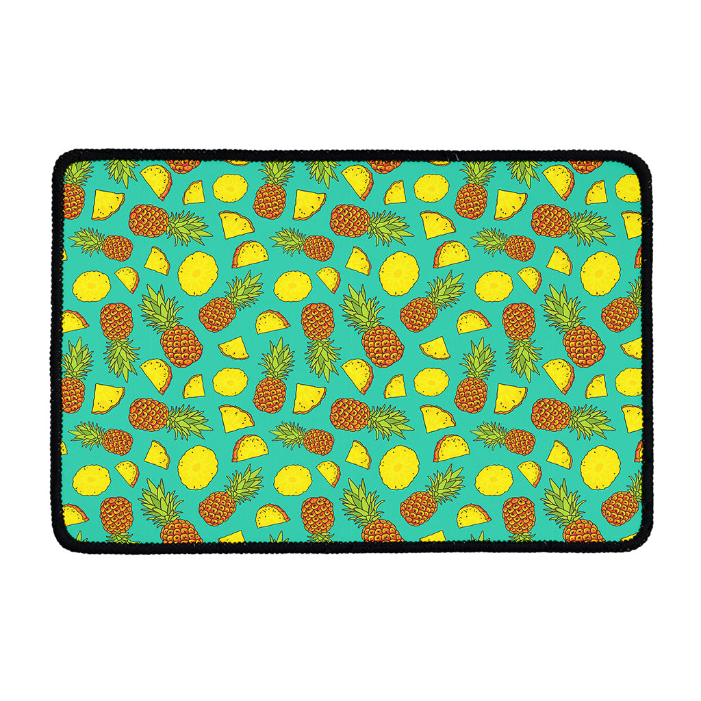 Tropical Pineapples Pattern Print Kitchen Mat