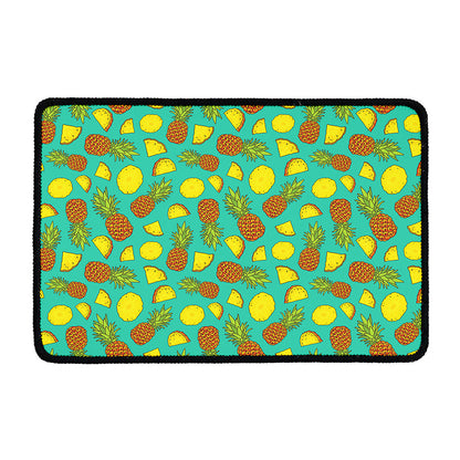 Tropical Pineapples Pattern Print Kitchen Mat