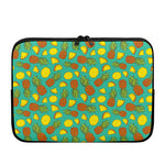 Tropical Pineapples Pattern Print Laptop Sleeve