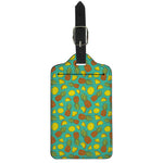 Tropical Pineapples Pattern Print Luggage Tag