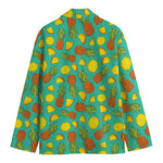 Tropical Pineapples Pattern Print Men's Blazer