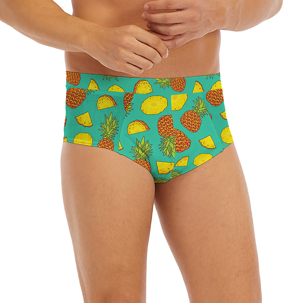 Tropical Pineapples Pattern Print Men's Briefs