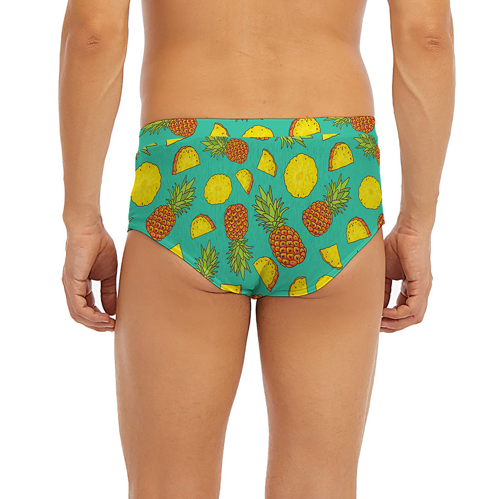 Tropical Pineapples Pattern Print Men's Briefs
