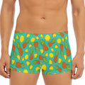 Tropical Pineapples Pattern Print Men's Short Boxer Briefs
