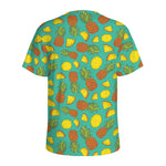 Tropical Pineapples Pattern Print Men's Sports T-Shirt