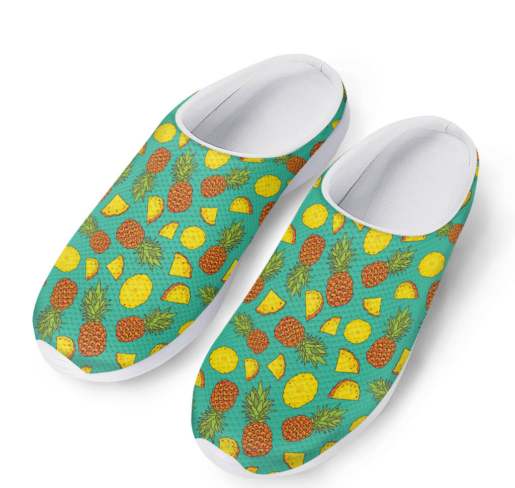 Tropical Pineapples Pattern Print Mesh Casual Shoes