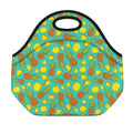 Tropical Pineapples Pattern Print Neoprene Lunch Bag