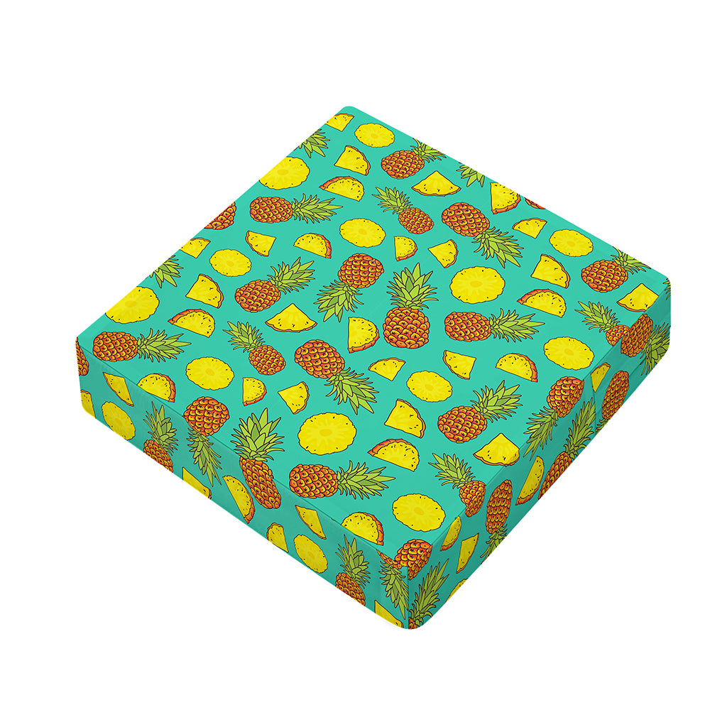 Tropical Pineapples Pattern Print Outdoor Seat Cushion Cover