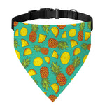 Tropical Pineapples Pattern Print Over The Collar Dog Bandana