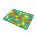 Tropical Pineapples Pattern Print Pet Cooling Mat Cover