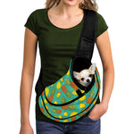 Tropical Pineapples Pattern Print Pet Sling Carrier