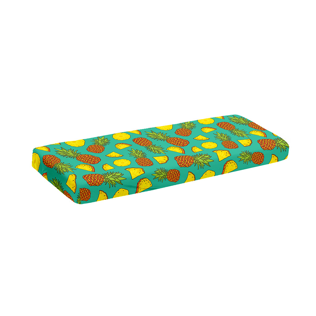 Tropical Pineapples Pattern Print Piano Keyboard Cover