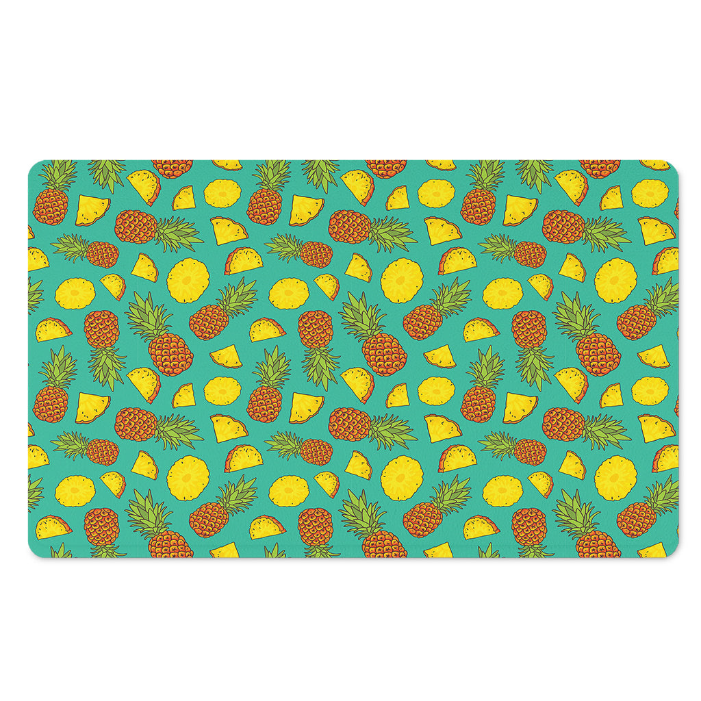 Tropical Pineapples Pattern Print Polyester Doormat
