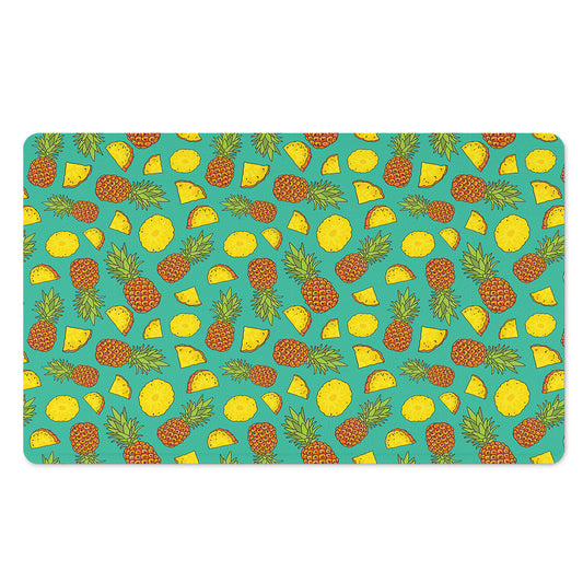 Tropical Pineapples Pattern Print Polyester Doormat