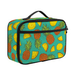 Tropical Pineapples Pattern Print Portable Lunch Bag