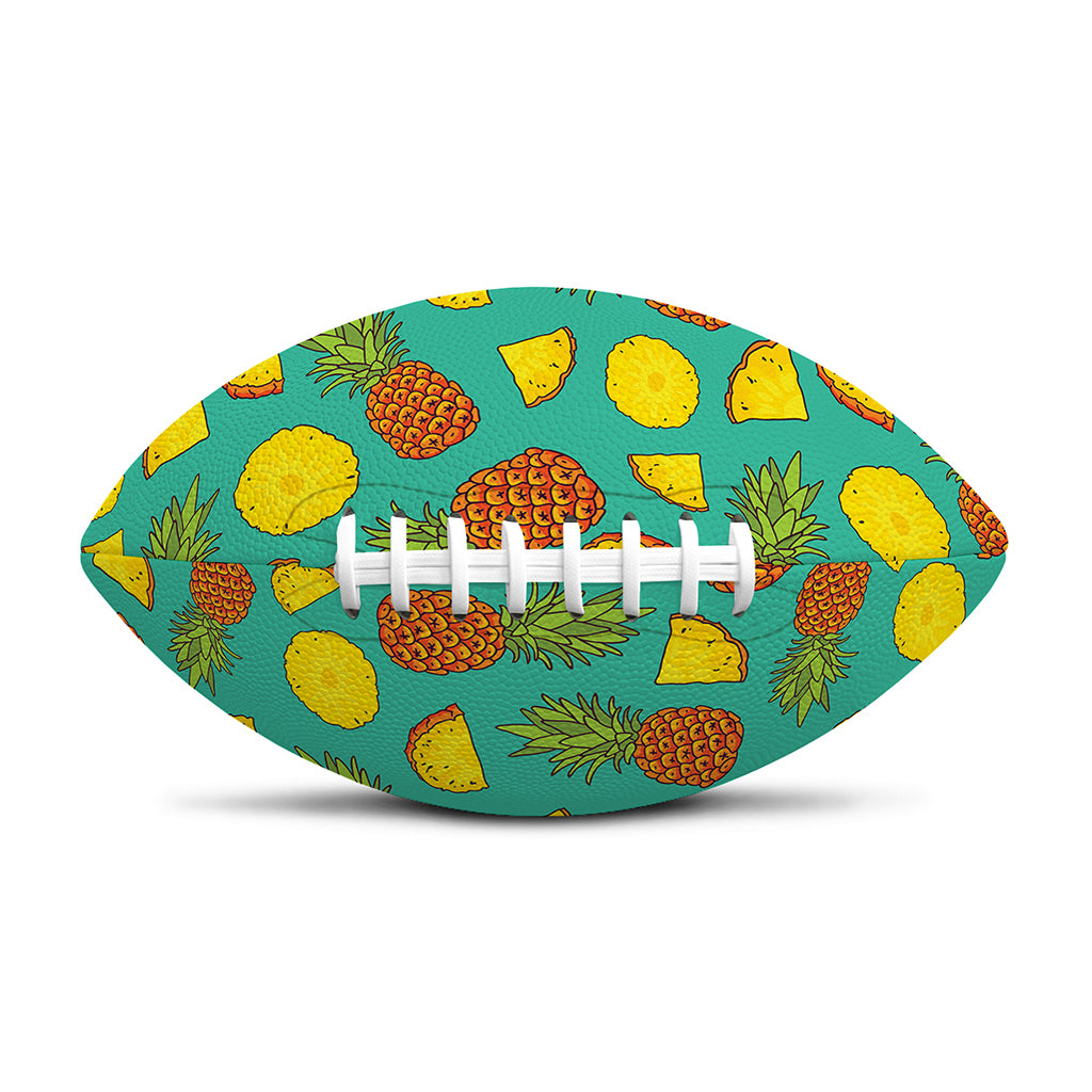Tropical Pineapples Pattern Print Rugby Ball