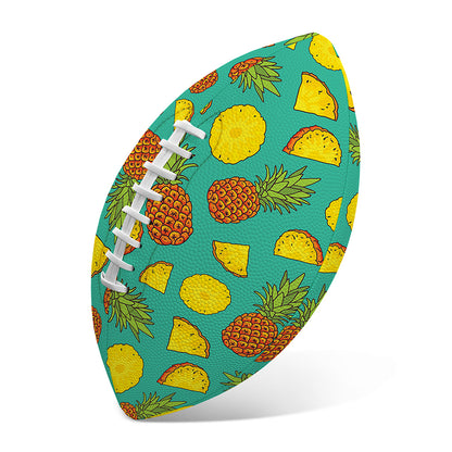 Tropical Pineapples Pattern Print Rugby Ball
