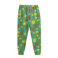 Tropical Pineapples Pattern Print Sweatpants