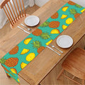 Tropical Pineapples Pattern Print Table Runner