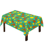 Tropical Pineapples Pattern Print Tablecloth