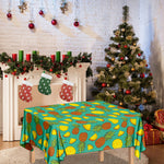 Tropical Pineapples Pattern Print Tablecloth