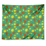 Tropical Pineapples Pattern Print Tapestry