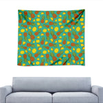 Tropical Pineapples Pattern Print Tapestry