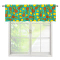 Tropical Pineapples Pattern Print Window Valance