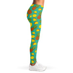 Tropical Pineapples Pattern Print Women's Leggings