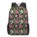 Tropical Pitaya Pattern Print 17 Inch Backpack