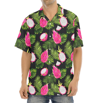 Tropical Pitaya Pattern Print Aloha Shirt