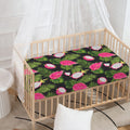 Tropical Pitaya Pattern Print Baby Crib Sheet