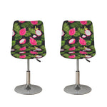 Tropical Pitaya Pattern Print Bar Stool Covers