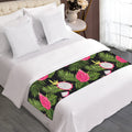 Tropical Pitaya Pattern Print Bed Runner