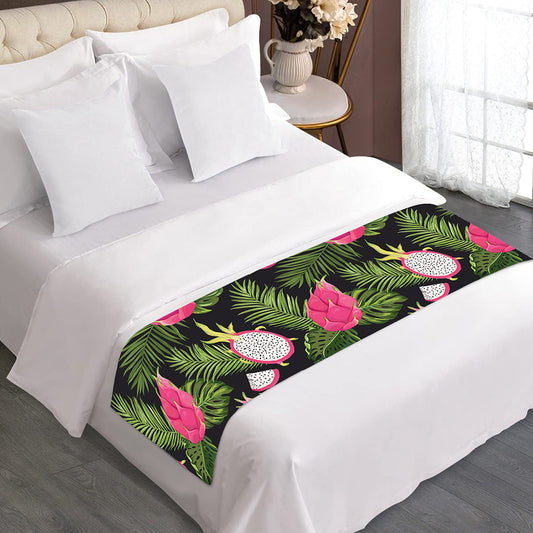 Tropical Pitaya Pattern Print Bed Runner
