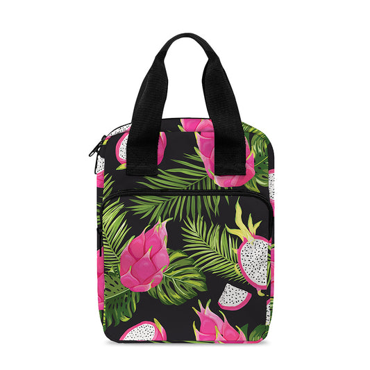 Tropical Pitaya Pattern Print Bible Tote Bag