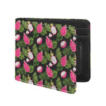 Tropical Pitaya Pattern Print Bifold Wallet