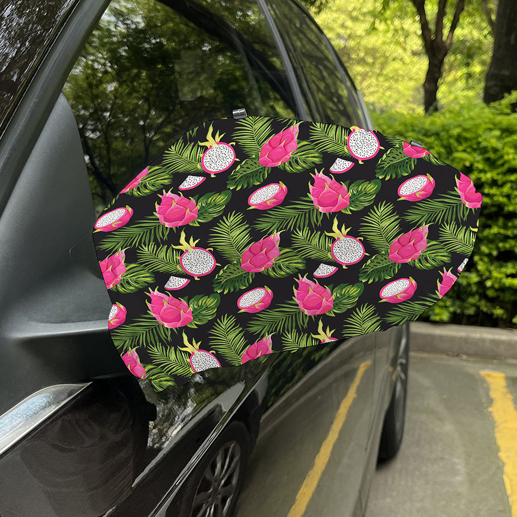 Tropical Pitaya Pattern Print Car Side Mirror Covers