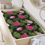 Tropical Pitaya Pattern Print Changing Pad Cover