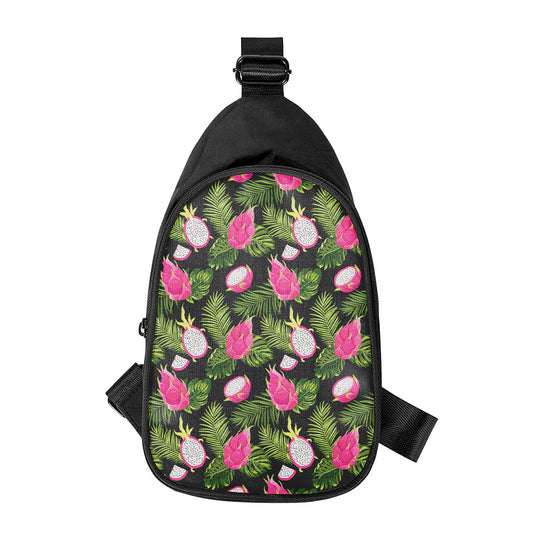 Tropical Pitaya Pattern Print Chest Bag