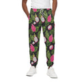 Tropical Pitaya Pattern Print Cotton Sweatpants