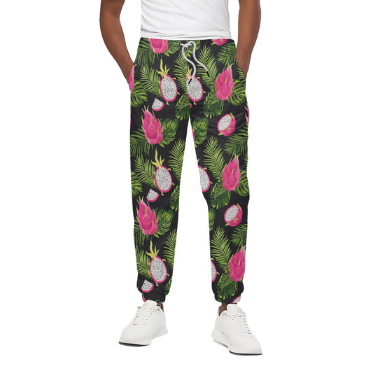 Tropical Pitaya Pattern Print Cotton Pants