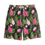 Tropical Pitaya Pattern Print Cotton Shorts